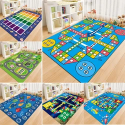 Cartoon Flying Chess  Child Room Carpet for Home Bedroom Decor Hallway Non-slip Kids Crawling Mats Sofa Coffee Table Area Rugs