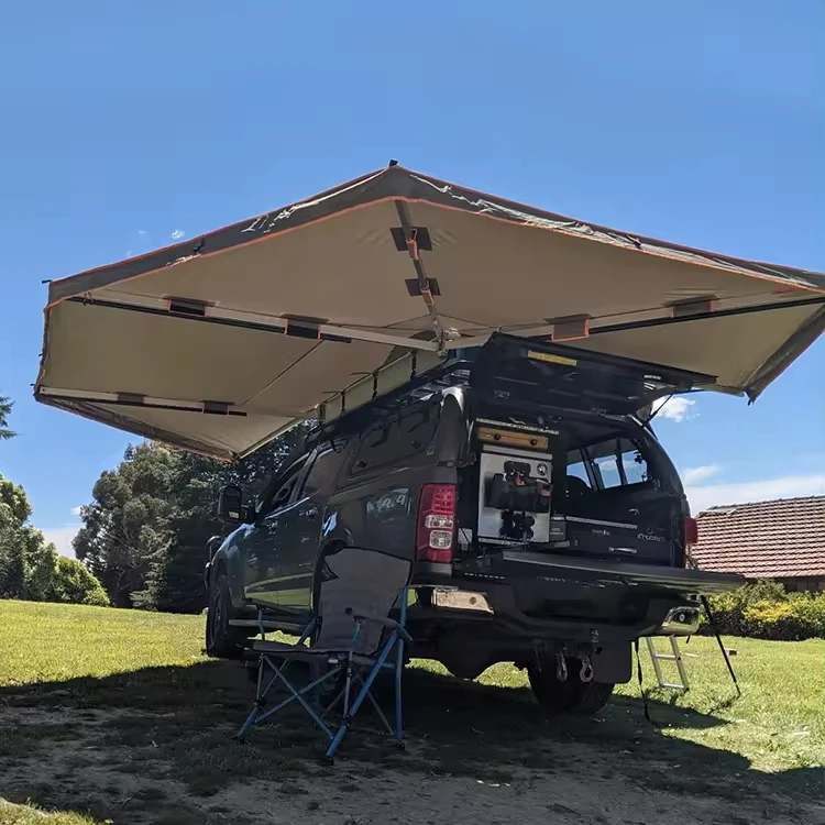 

Hot outdoor 4x4 car side awning suv roof awning 270 degree car awning waterproof retractable 4x4 off-road camper