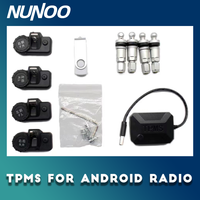 Nunoo USB TPMS Android Car Tire Pressure Monitor With 4 Internal Sensor Alarm System Display Navigation Wireless Transmission