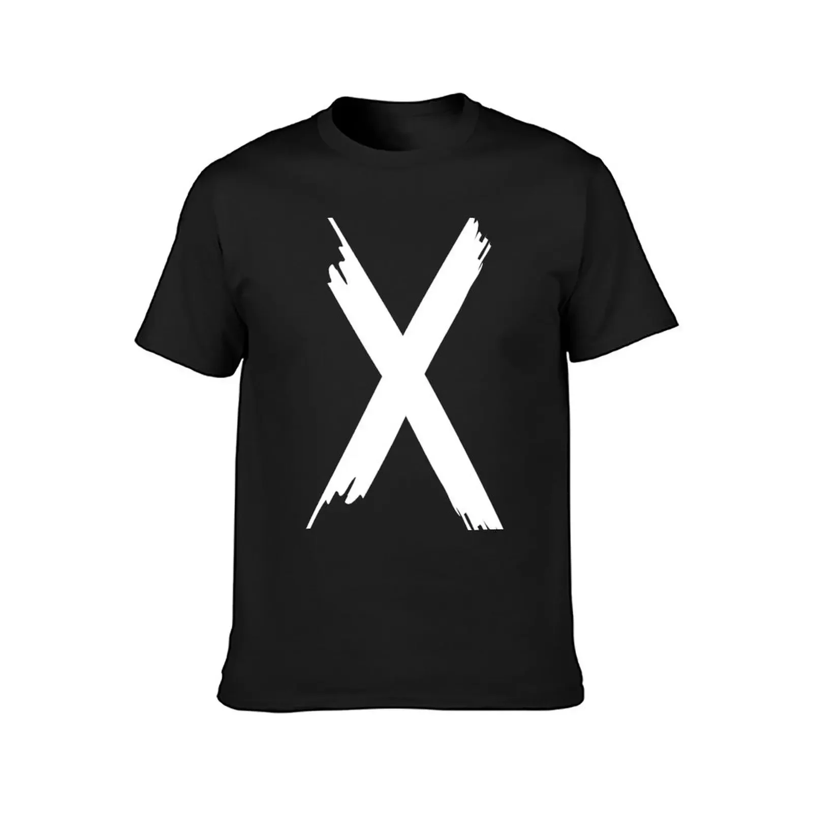 X Paint letter T-Shirt sports fans customs anime stuff T-shirt men