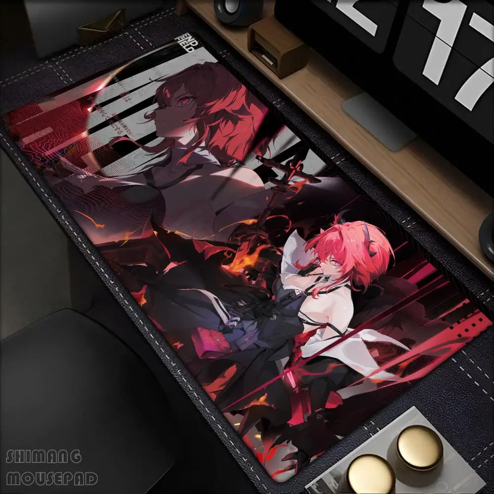 Game Arknights Endfield Laevatain Mouse Pad Anti Slip Rubber Edge Locked Thickened Laptop Gaming Desk Mat