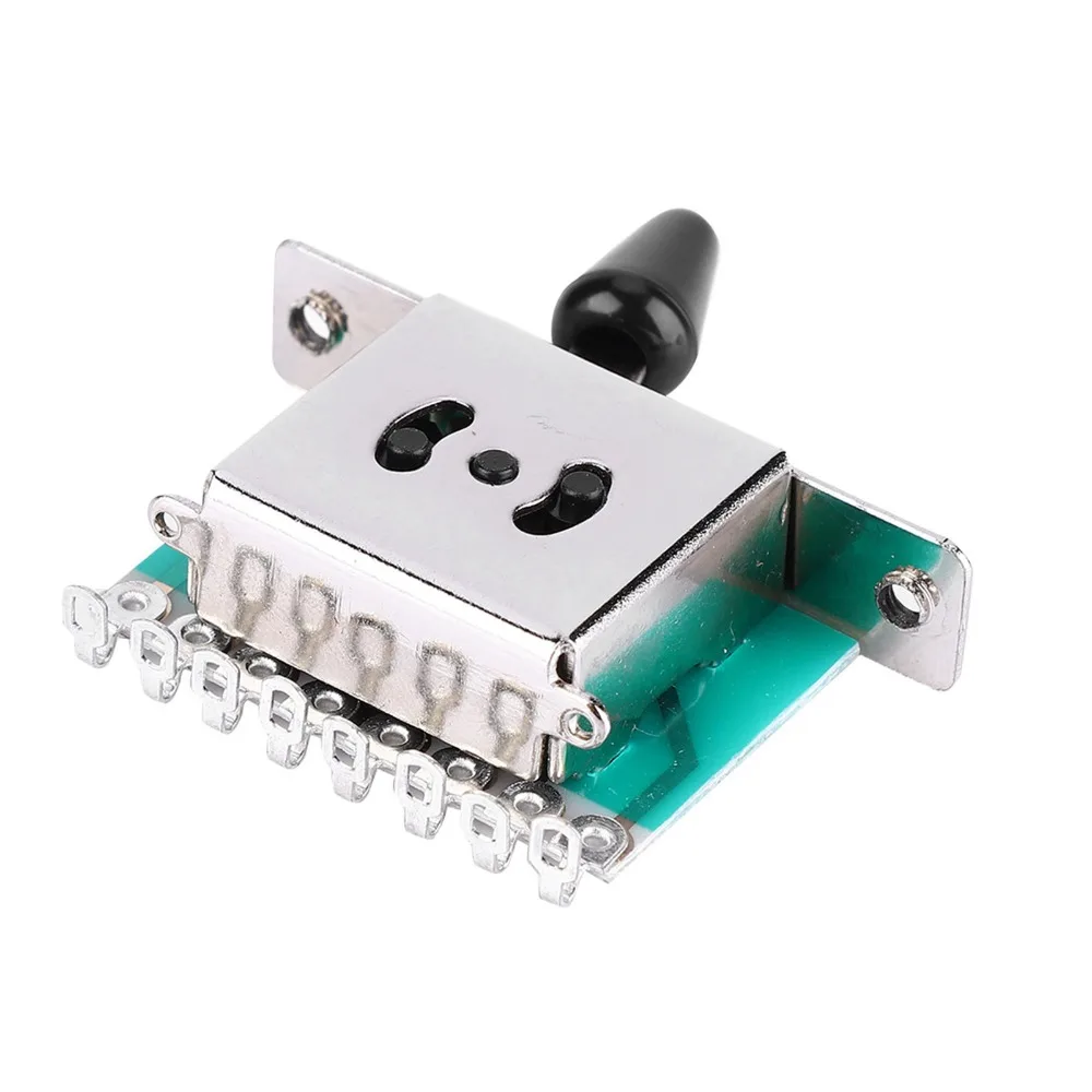 Durable 5-Way Position 5-Way Pickup Selector Switch Metal Silver Guitar Lever Switch Electric Guitar Pot Switch For Guitar