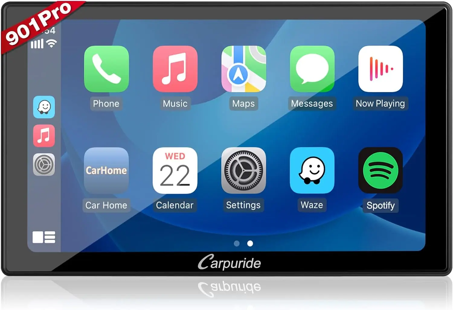 Pro Carplay portatile e Android Auto con Dula Bluetooth, Touch Screen 1080P da 9 pollici,