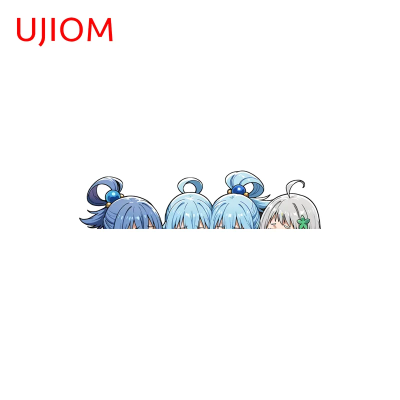 UJIOM Roxy Migurdia Personality Girl Wall Sticker Sunscreen Fashion Scratch Resistant PVP Decal Cabinet Window Home Decoration