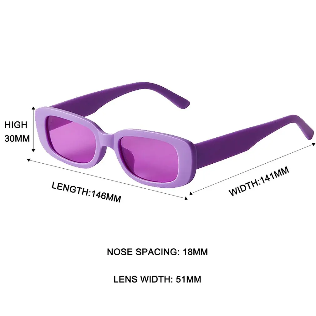 女性のための長方形のサングラス,ヴィンテージのファッション,デザイナーブランド,正方形,ポータブル,レトロなスタイル