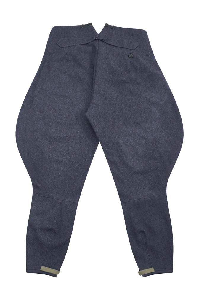 GUWF-013 WWII German Luftwaffe Officer Blue Grey Wool Breeches