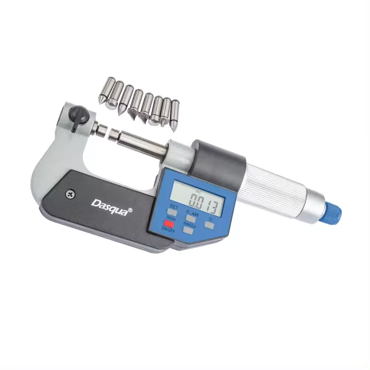 For Dasqua Stainless Steel Universal Micrometer With Interchangeable Anvils Electronic Digital Ultimate Accuracy