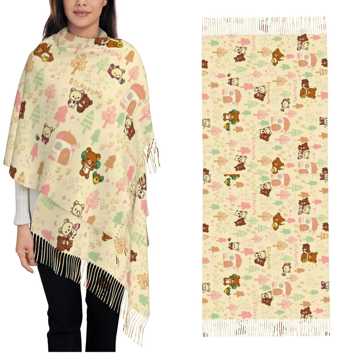 lenco-feminino-com-borla-rilakkumas-desenho-animado-grande-xale-e-envoltorio-quente-de-inverno-para-uso-diario-lencos-pashmina