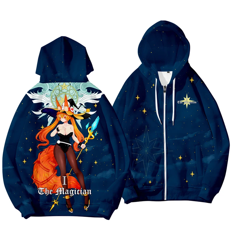 

Fashion Tarot Magician 3d Hoody Men Women Zipper Hoodies Jackets Tops Long Sleeve Zip Up Harajuku Hooded Sweatshirts Clothes 4XL