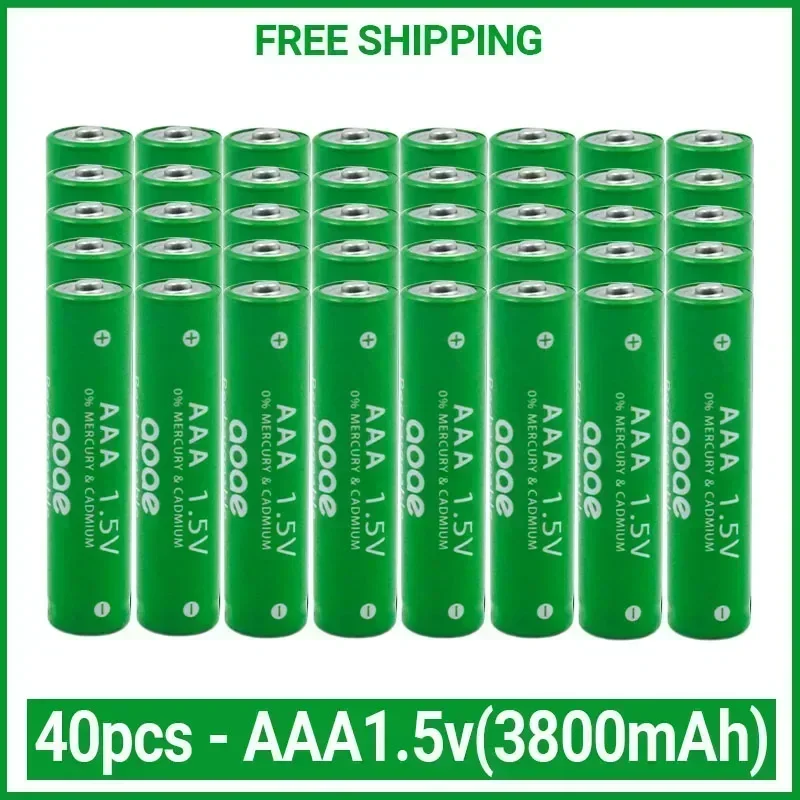 100% New 3800mah 1.5V AAA Alkaline Battery AAA Rechargeable Battery for Remote Control Toy Batery Smoke Alarm with Charger