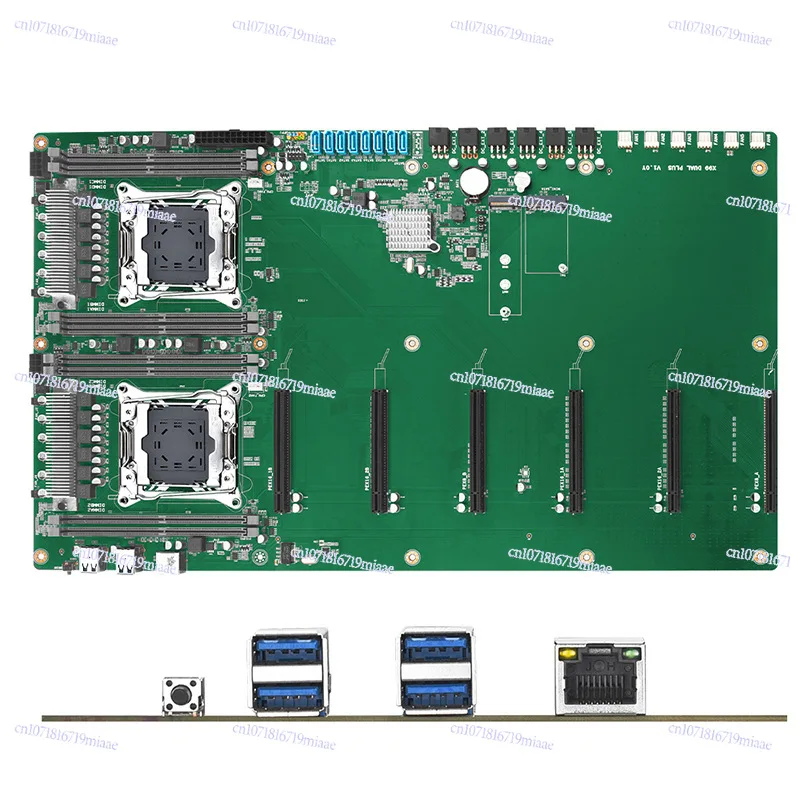 GIGABYTE X99 Dual plus Main Board LGA 2011-3 Processor Support DDR4 Memory 6 PCI-E Graphics Card Slot Large Spacing for Gaming
