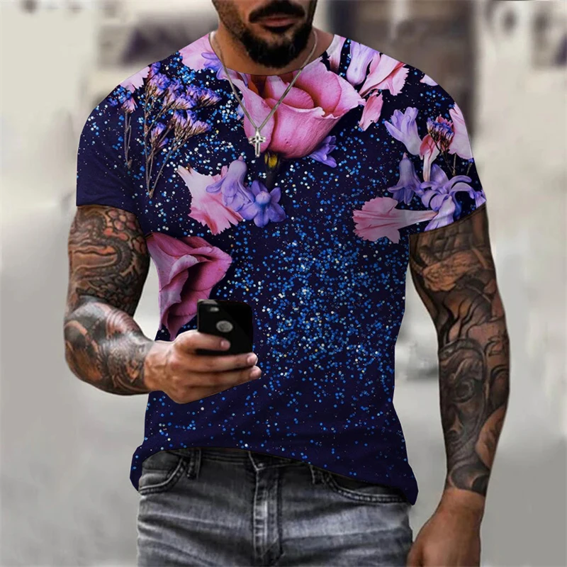 

Футболка с принтом флэш-паветок, мужская одежда, уличная одежда в стиле Харадзюку, футболки с короткими рукавами, хип-хоп, музыкальная вечеринка, модная новая футболка