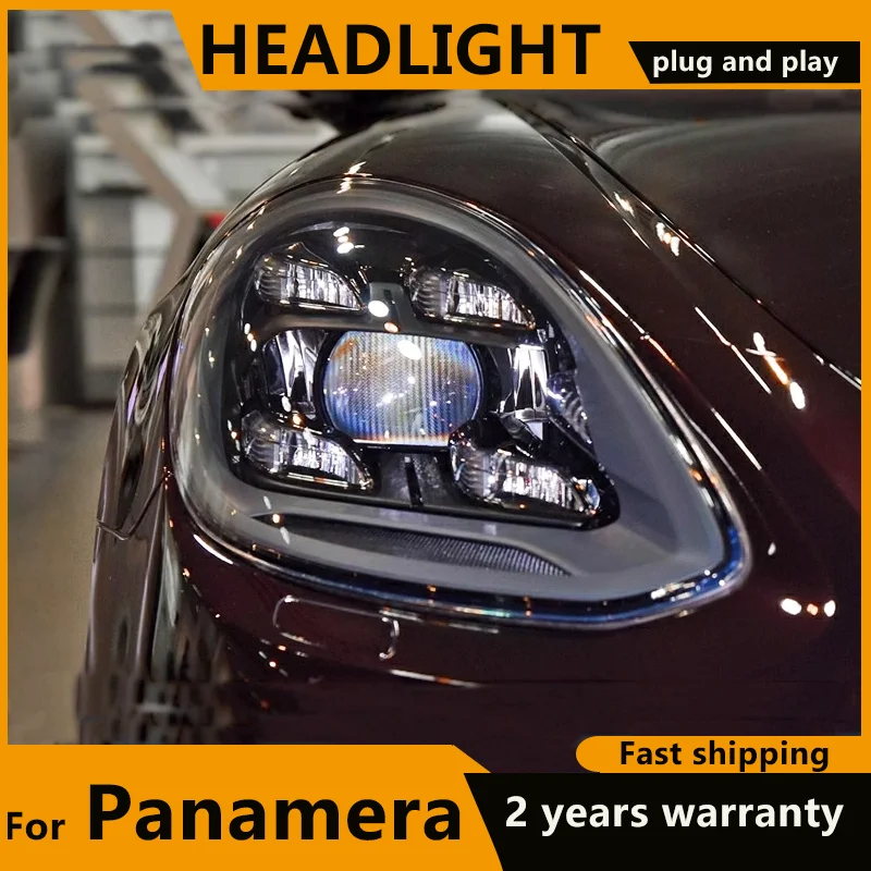 FULL LED Head Lights For Porsche Panamera 971 2017-2023 Auto Headlights Assembly Upgrade Matrix LED Front Lamp