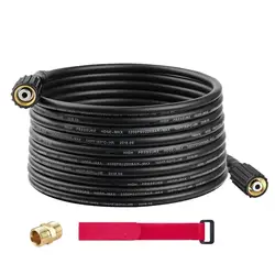5800 PSI High Pressure Washer Hose With M22 14mm 15mm Universal Swivel Fitting Connector