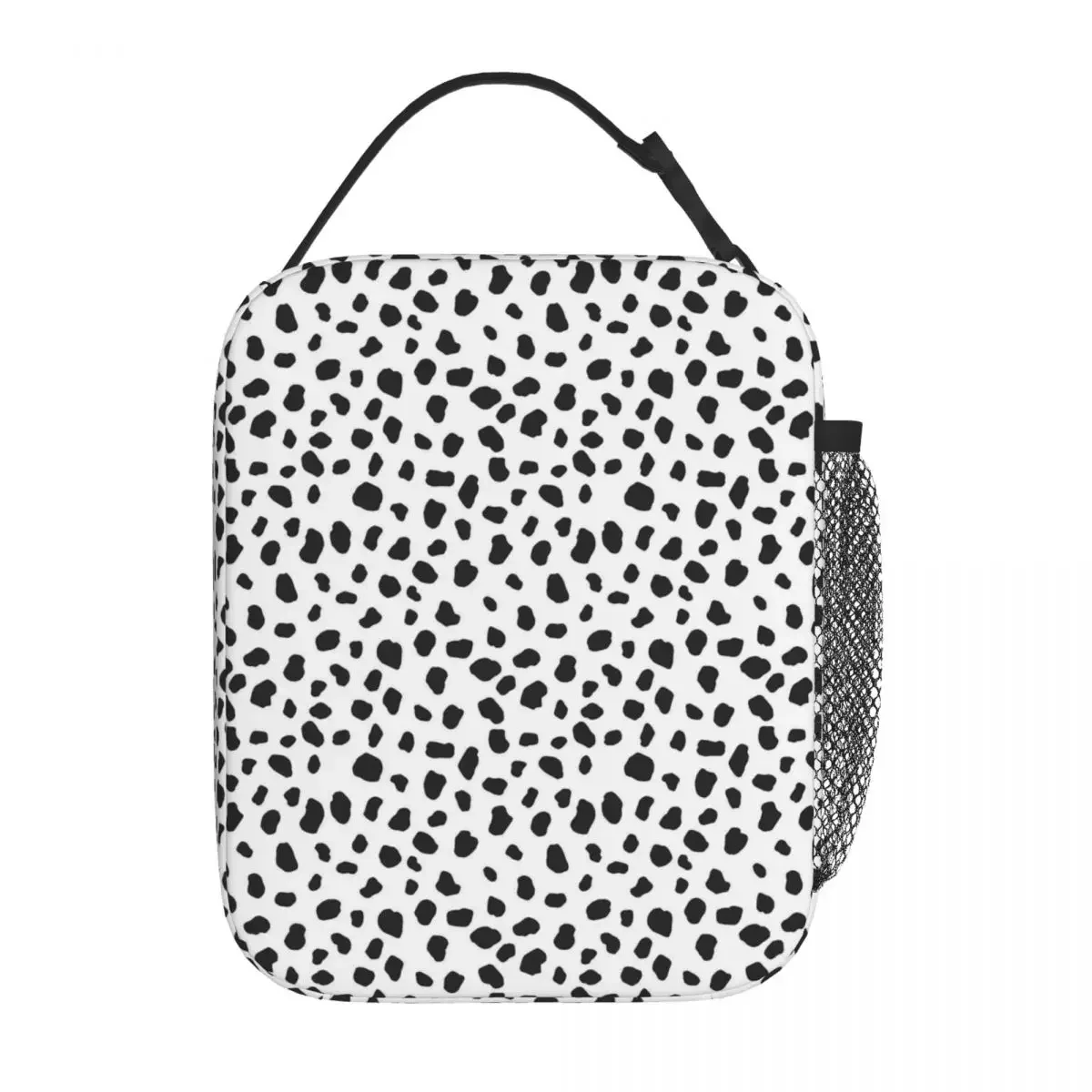 Lunch Bag Dalmatian Convenient Lunch Box For Adult Spotted Animal Print Office Cooler Bag Fashion Oxford Tote Food Bags