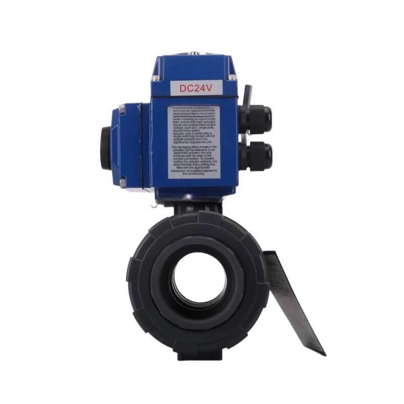 Irrigatiesysteem Driedelige Binnendraad Elektronische Elektrische Pvc Plastic 2-weg/3-weg Kogelkraan DN25 DN50 DN80 DN100