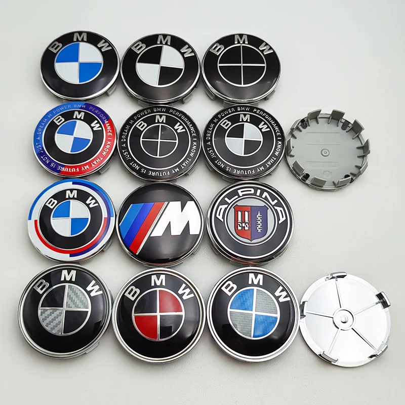 4pcs ABS 68mm BMW Wheel Center Caps Rims Hubcacps For BMW E46 E39 E60 E90 E53 E36 E30 E87 F10 F20 F30 X1 X3 X5 X6 X7 Accessories