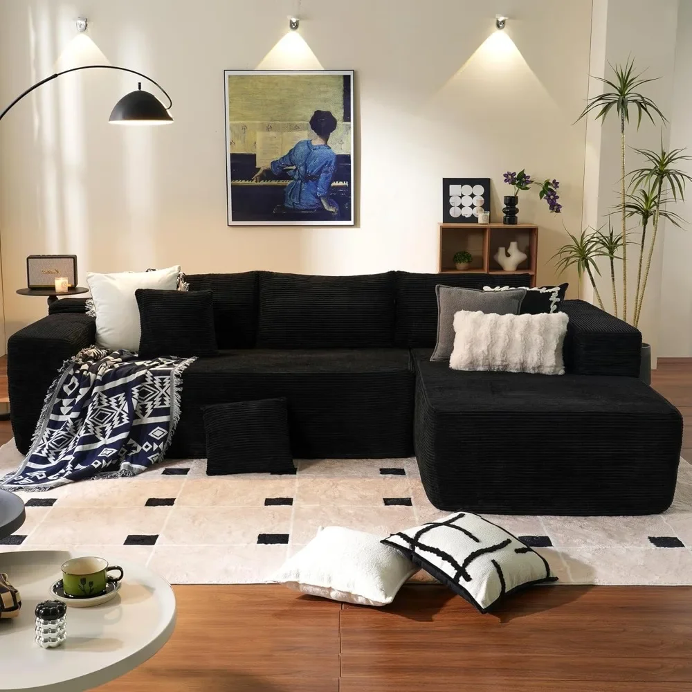

Cloud Sectional Couch ,with L-Shape Chaise,Modern Modular Sofa with Deep Seat, Upholstered Couches for Living Room Bedroom