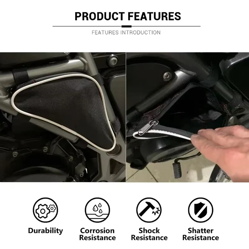 FOR BMW F800GS F700GS Adventure Motorcycle Toolbox Frame Crash Bar Bags Tool Placement Travel Bag Saddle Bag F 800GS F 700GS ADV
