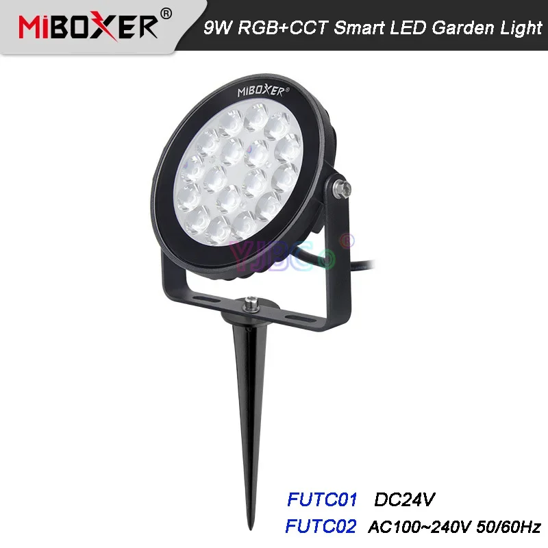 miboxer impermeavel led lawn light rgb mais cct jardim luz iluminacao exterior futc01 24v futc02 110v 220v 9w 01