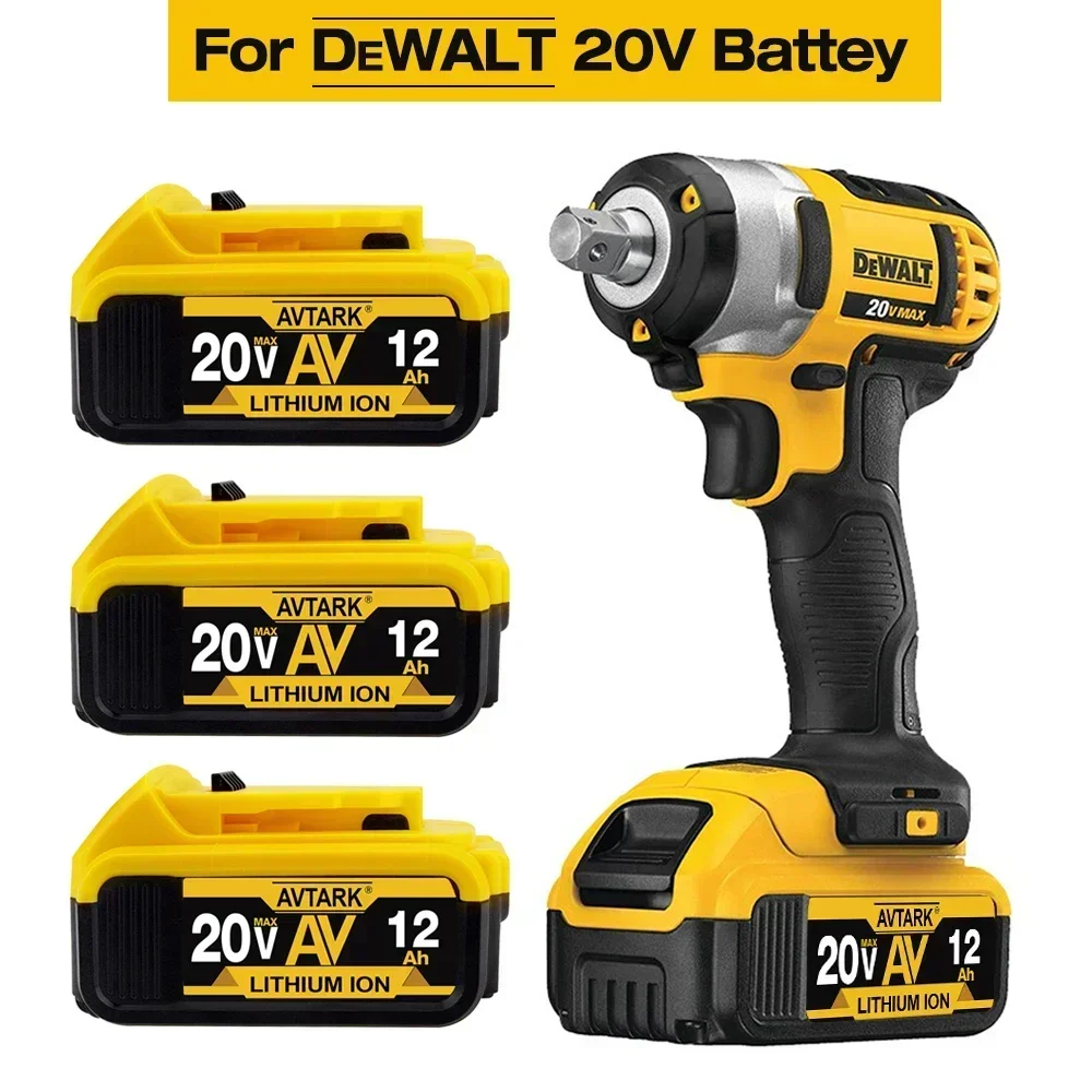 Echte 18 V/20 Volt MAX 6.0Ah 8.0Ah DCB200 Vervangende Li-ion Batterij voor DeWalt DCB205 DCB201 DCB203 Power Tool Batterijen