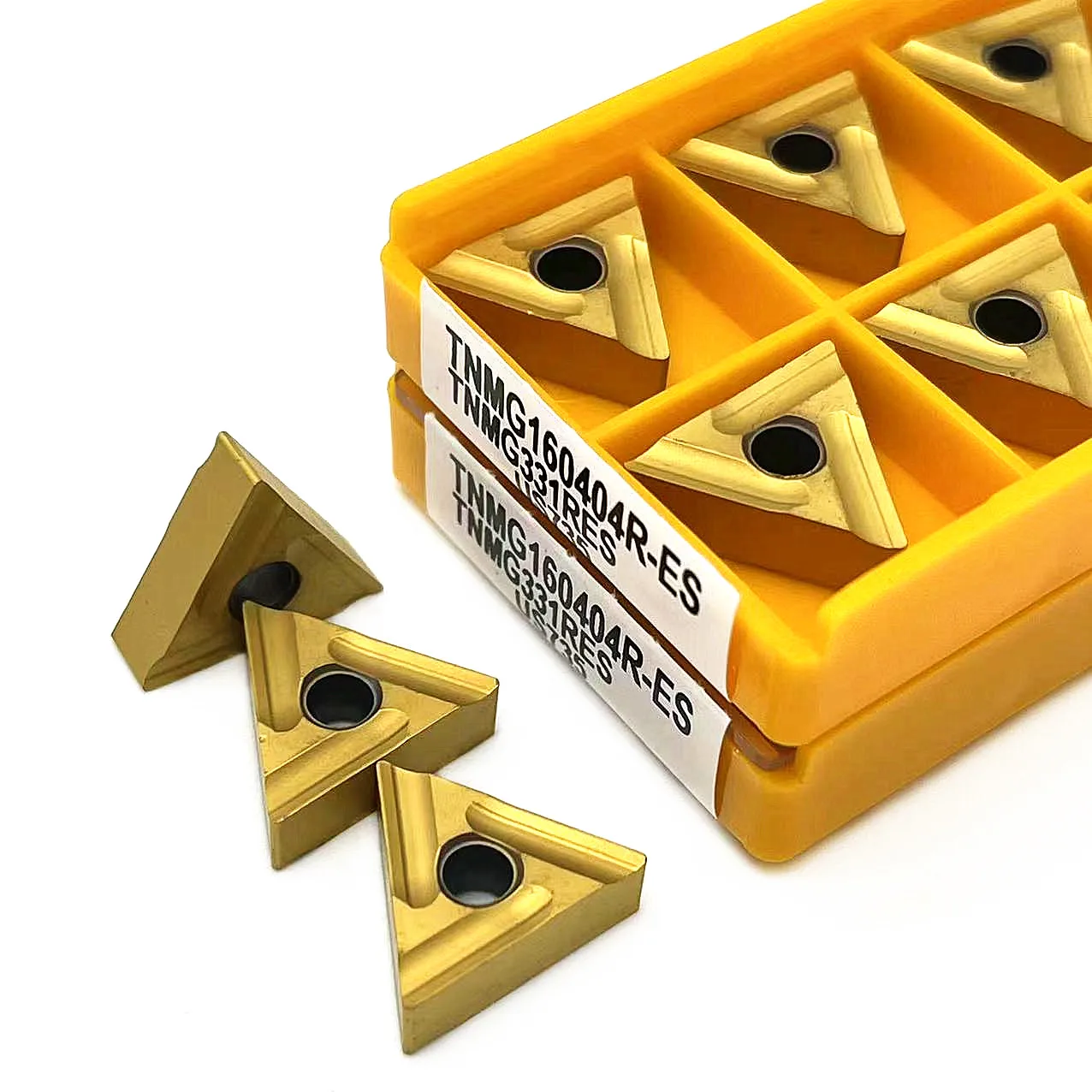 10pcs TNMG160404R ES TNMG160408R ES VP15TF US735 UE6020 Carbide Insert CNC External Turning Tool TNMG Blade Lathe Metal Cutter