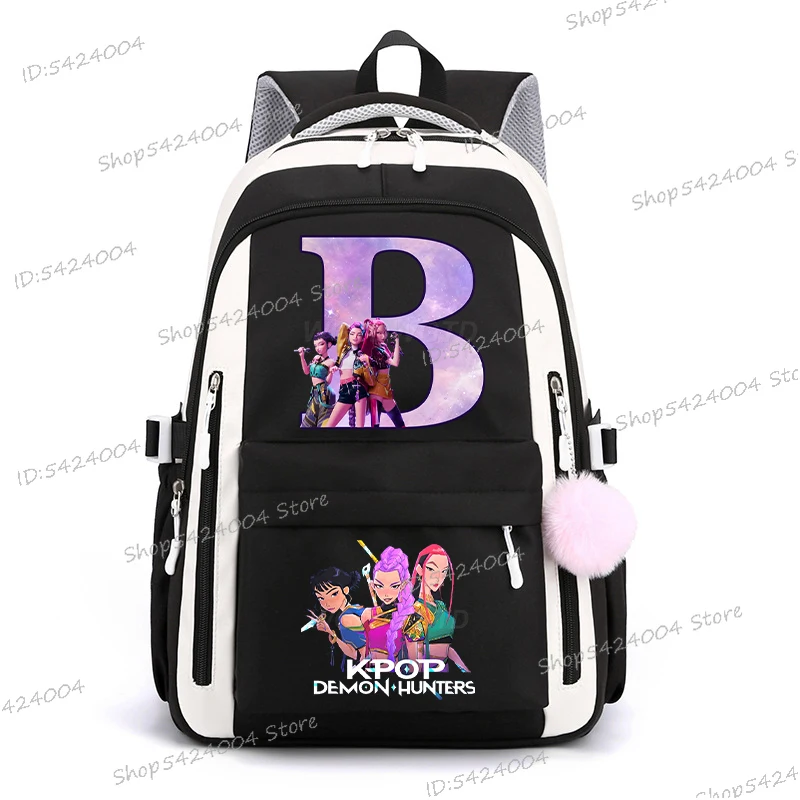 شخصيات الفيلم حقيبة ظهر مدرسية للطلاب يوميا Mochila 2025 فيلم ساخن النساء الرجال الإبداع الأبجدية حقيبة كمبيوتر محمول على ظهره هدية