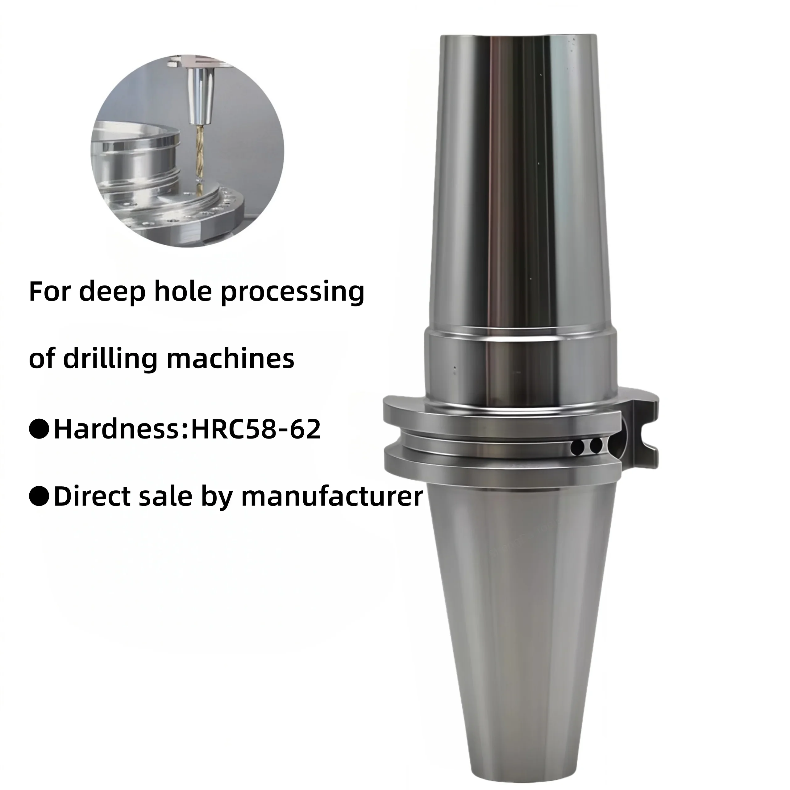 2026 High Rigidity Integrated Structure End Face Water Coolant CAT SF Shrink Fit Holder for Aerospace Industry