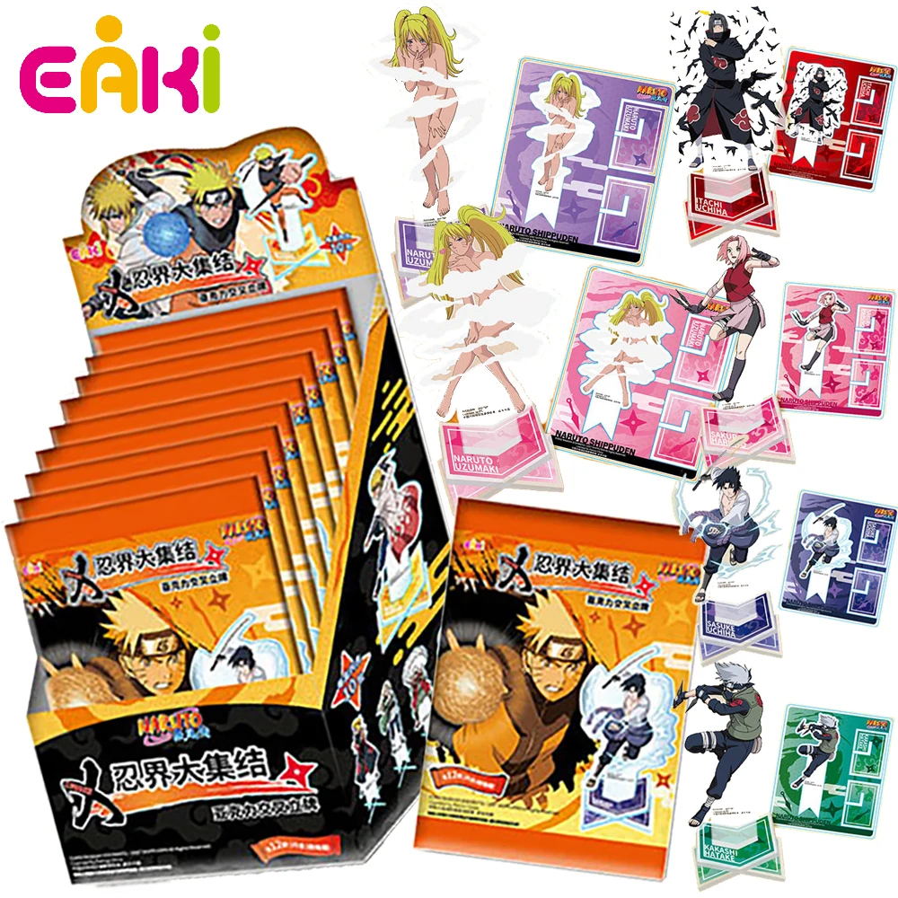 

EAKI Naruto Collection Stand Acrylic Figure Hot Blooded Youth Anime Character Desktop Ornament Standing Plates Children's Gift