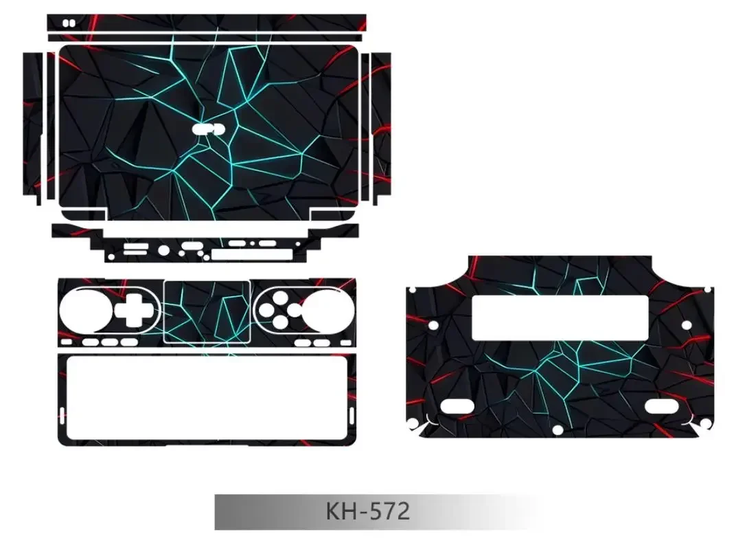 Pre-Cut 1xtop + 1xpalmrest + 1x สติกเกอร์ผิวด้านล่างเคสคลุมฟิล์มสำหรับ2023-2024 GPD Win MINI 7นิ้ว