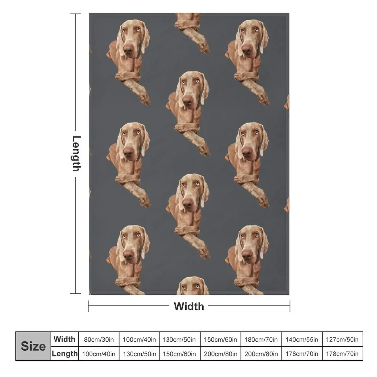 Weimaraner Throw Blanket Travel For Baby blankets and throws Blankets