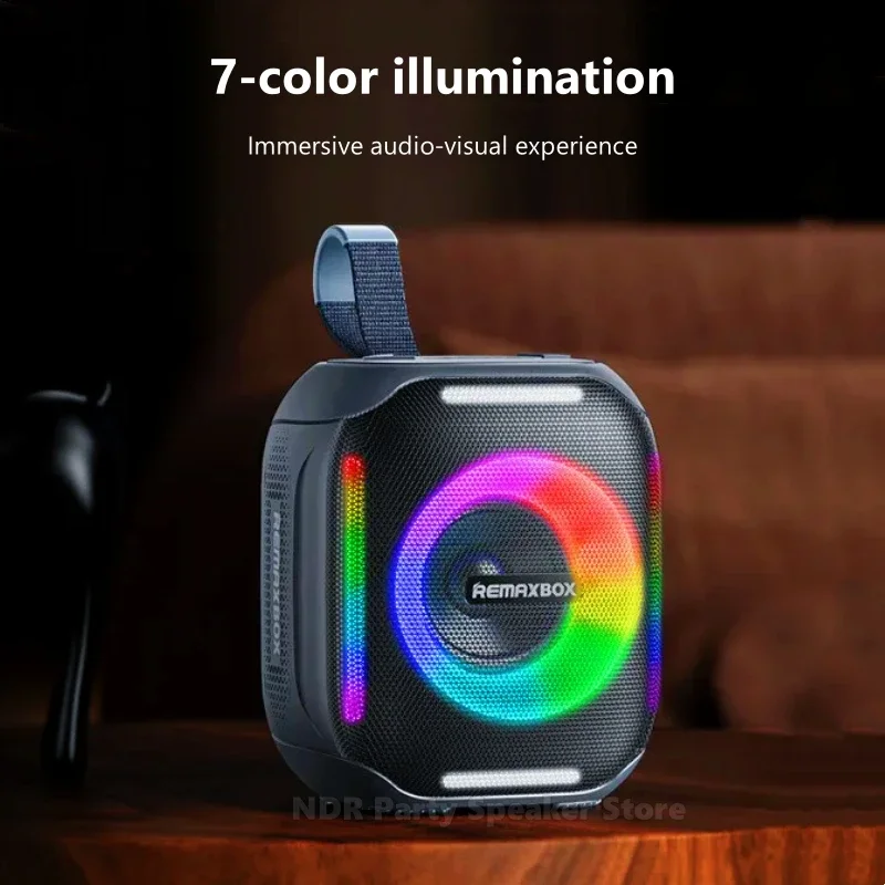RB-M11 alta qualidade mini festa rgb iluminação sem fio bluetooth alto-falante portátil piscando led ao ar livre inteligente subwoofer à prova dwaterproof água