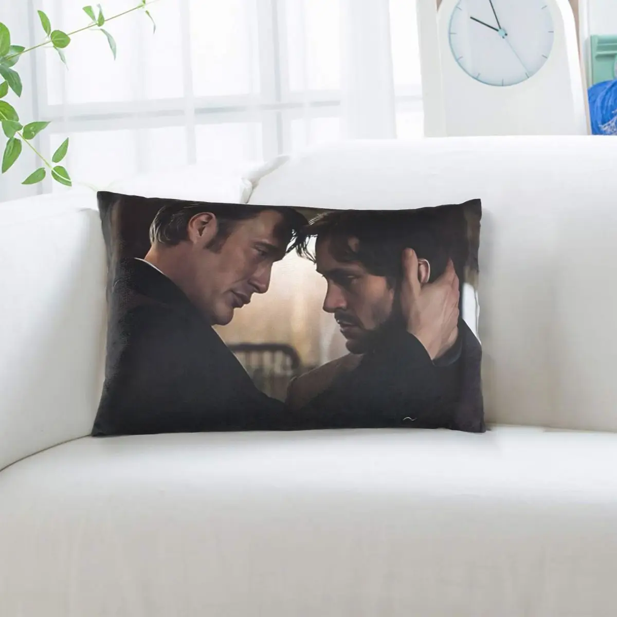 Hannibal X Will Graham Decoration Horror Movie Rectangle Pillowcase Cushion Cover Decor Bedroom Bed Home Comfort Throw Pillow