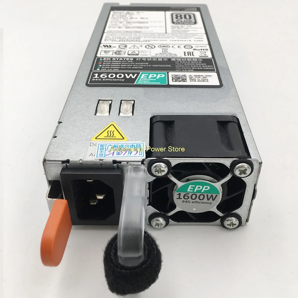 R630 R730XD R740 FX2S Server Power Supply D1600E-S1 F1600E-S0 T4GCW D5W1N 1600W D1600E-S0