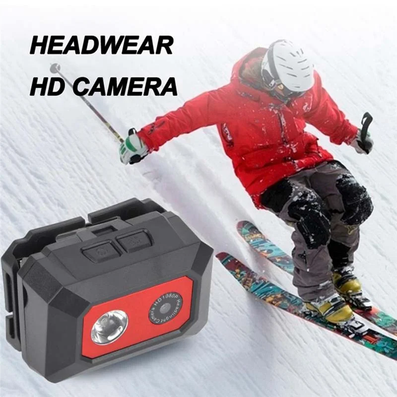 HD 1080P Outdoor Sport Camera F18 Night Vision Camcorder SOS Head-Mounted Action Cameras Helmet Video Recording DVR Cam