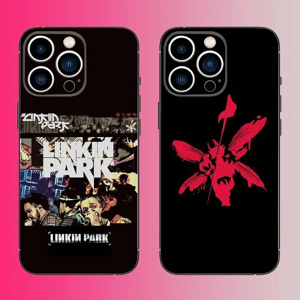 

Rock L-Linkin P-Park Band Phone Case For iPhone 16,15,14,13,12,11,Pro,Max,Plus,Mini,X,XS,XR,8,7,6,S,SE Soft Black Case