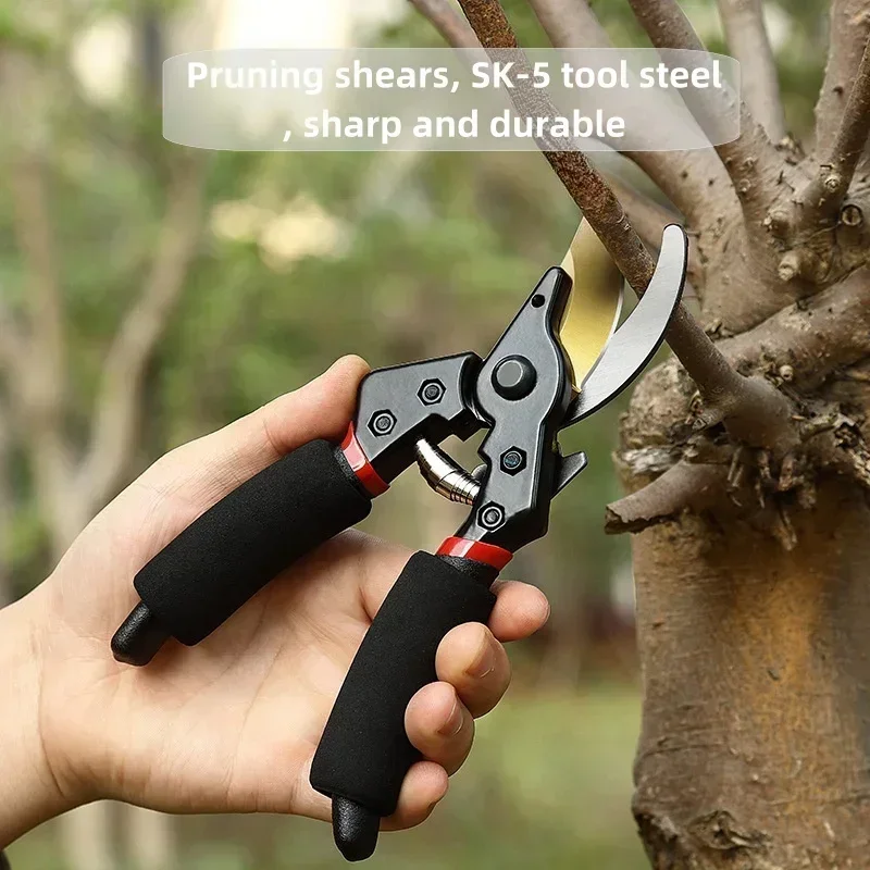 Garden Pruning Shears Plant Trim Horticulture Hand Pruner Shrub Garden Scissor Orchard Branch Shear Professional Pruning Tool