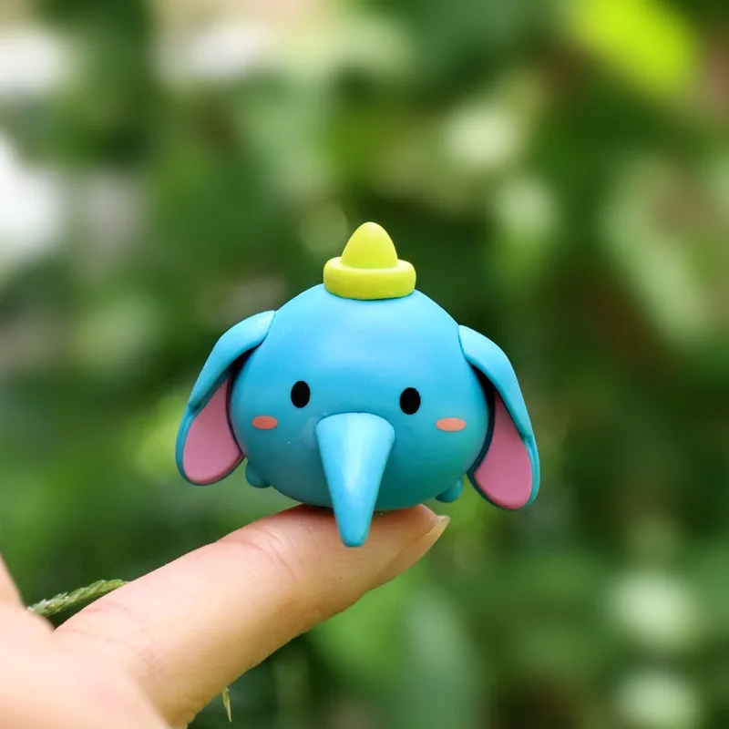 6pcs/set Anime Disney Tsum Tsum Figures Pooh Bear Donald Duck Series Pile Up Toy Collection Pvc Ornament Birthday Gift for Child