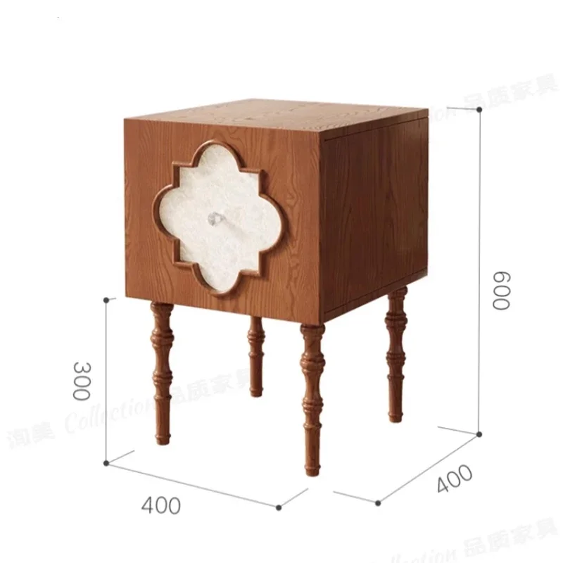 Minimalist Wood NightstandLuxury Nordic Storage Aesthetic Bedside Table Trendy Kawaii Muebles De Dormitorio Bedroom Furniture