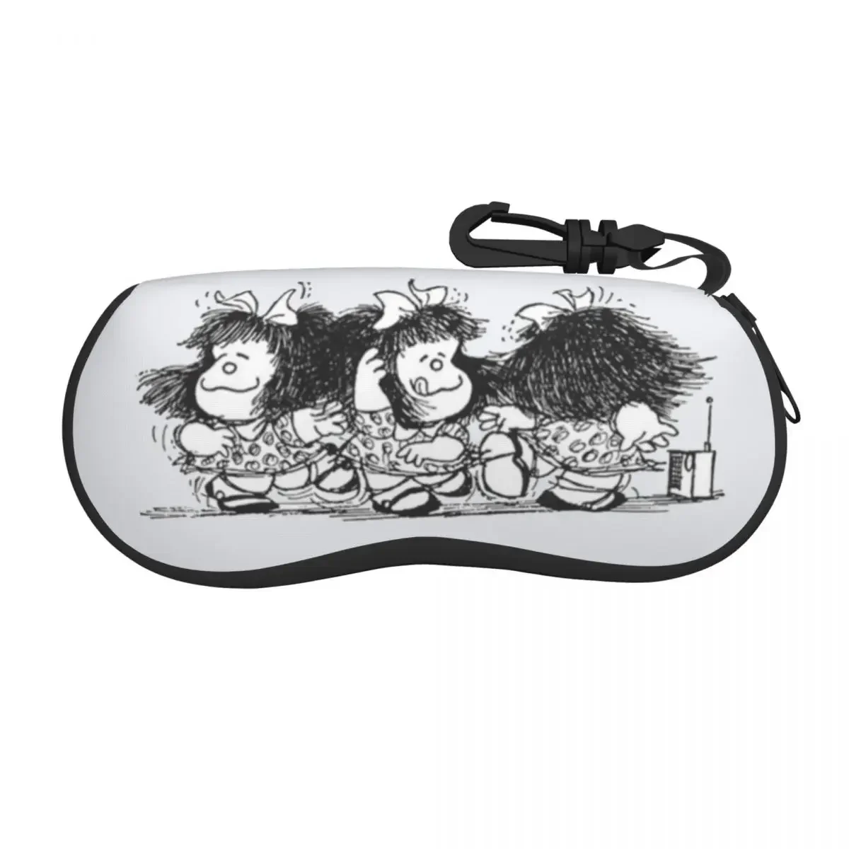 Mafalda Dance Music Glasses Case Fashion Eyewear Protector Ultra  Container