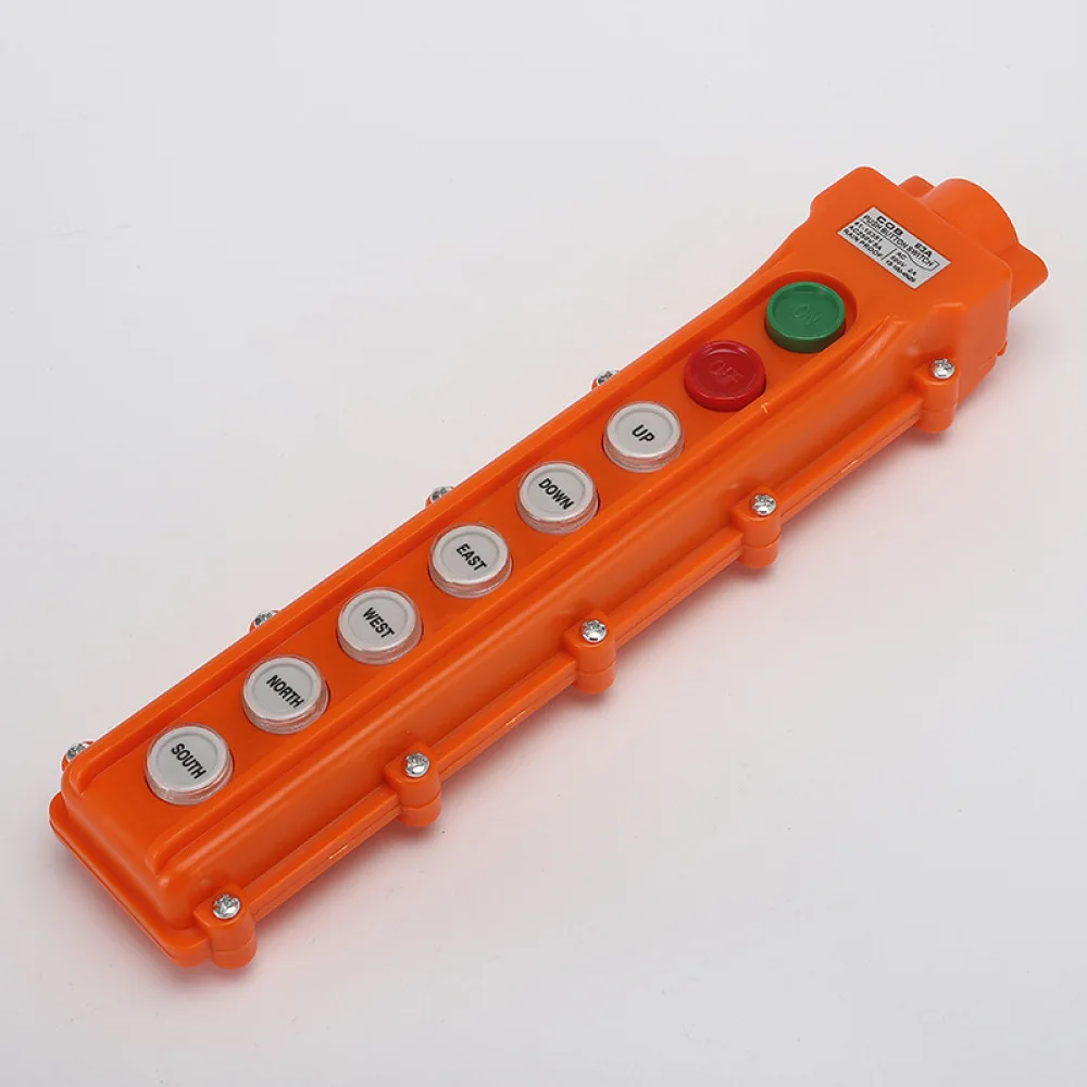 Rainproof Push Button Switch COB 61A Series Industrial Pendant Control Crane Hoist Lift Machine Electrical Accessory