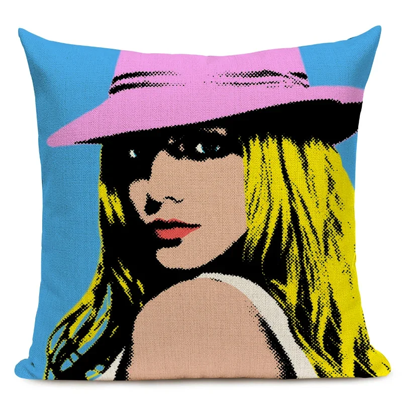 Poszewka na poduszkę American Anime Pop Art Printing Home Sofa Decor Poszewka na poduszkę Fotelik samochodowy Dekoracyjna poszewka na poduszkę Capa