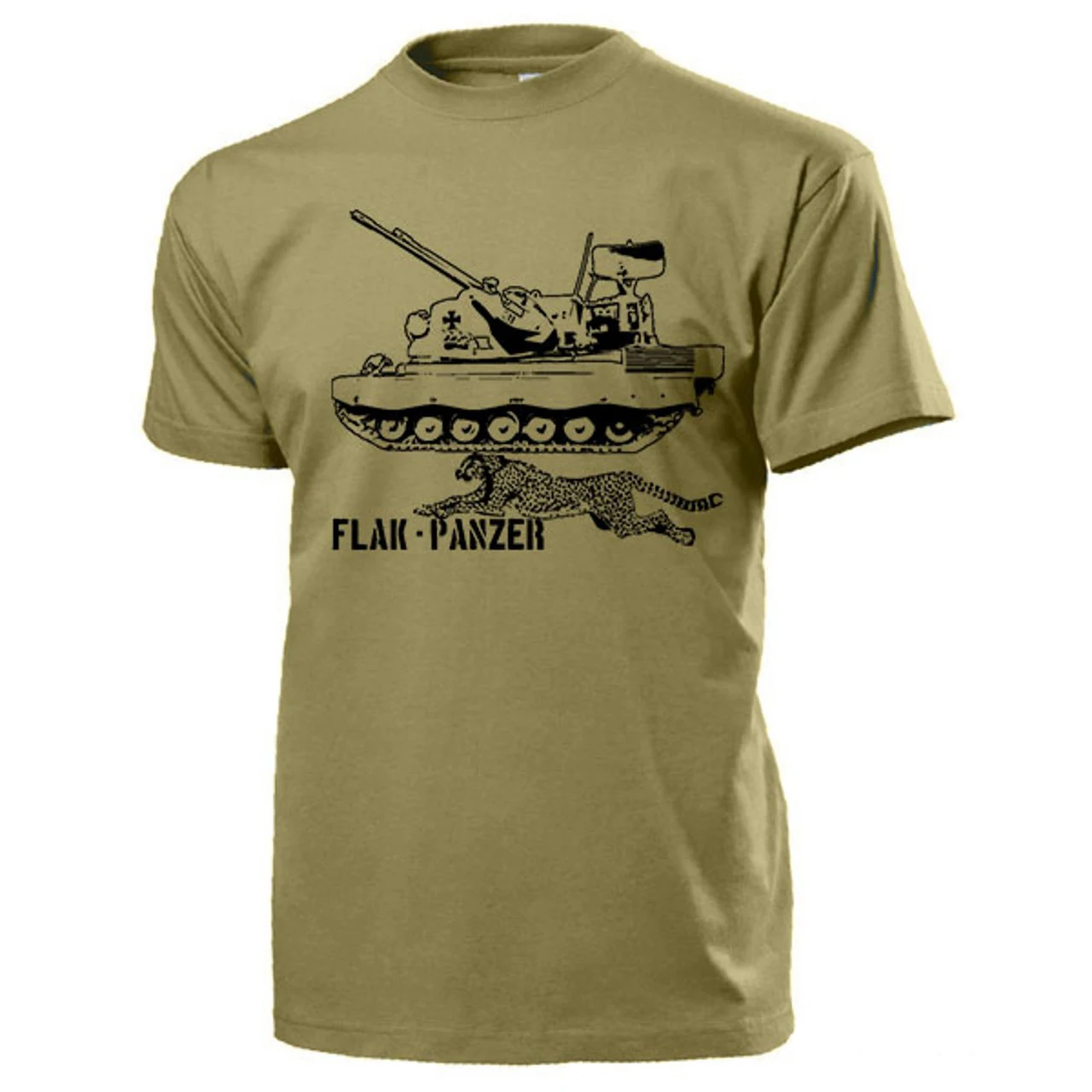 

Flak Panzer Gepard Bundeswehr Anti-aircraft Gun Tank T-Shirt 100% Cotton O-Neck Short Sleeve Casual Mens T-shirt Size S-3XL