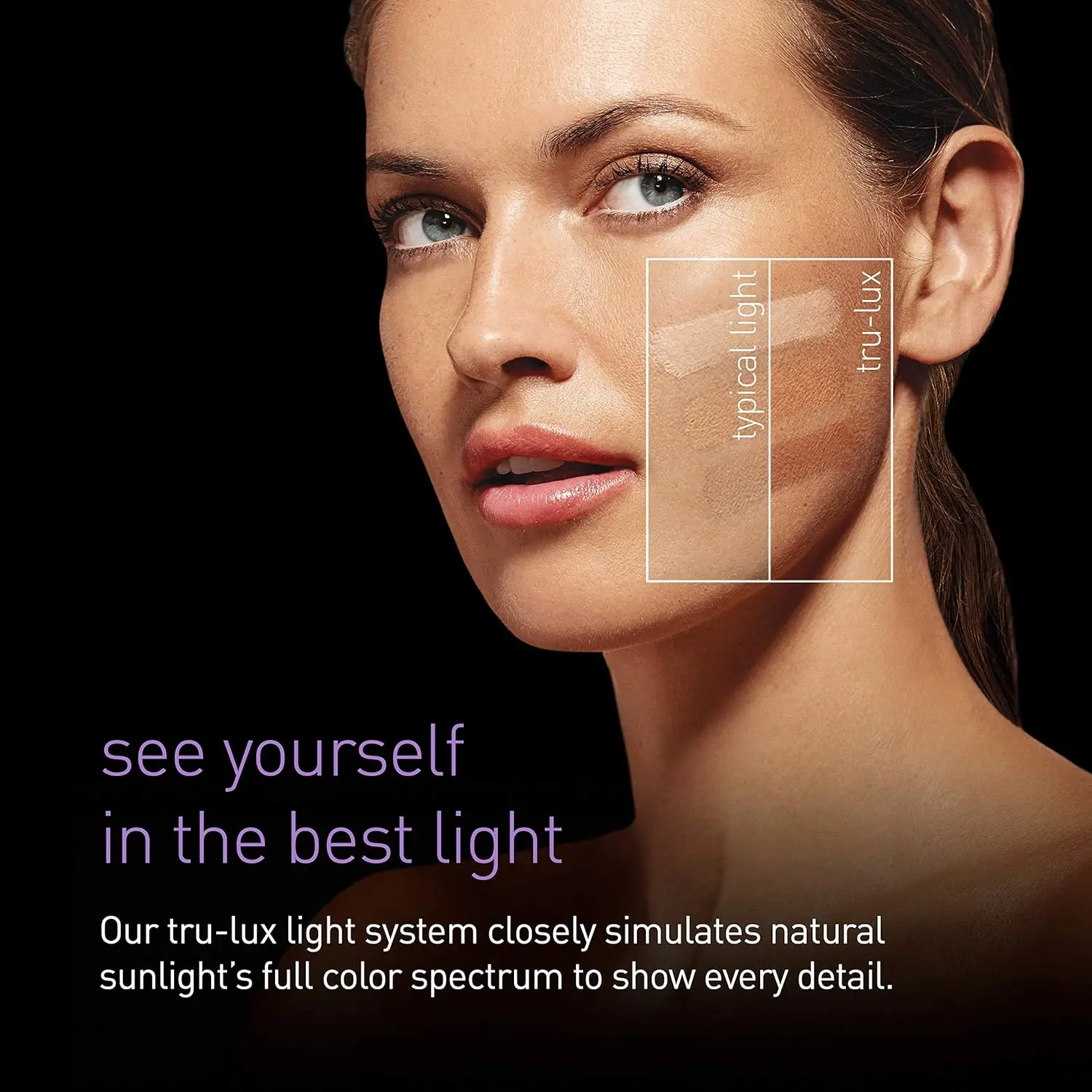 充電式センサー付き化粧鏡、5インチ丸型トラベルミラー（10倍拡大鏡付き）、つや消しステンレススチール