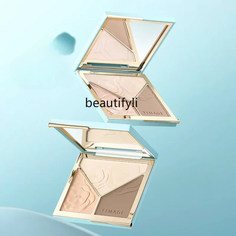 lt lt zqHighlight Contour Compact Three-Color Integrated Matte Brightening Three-Dimensional Side Shadow New Color