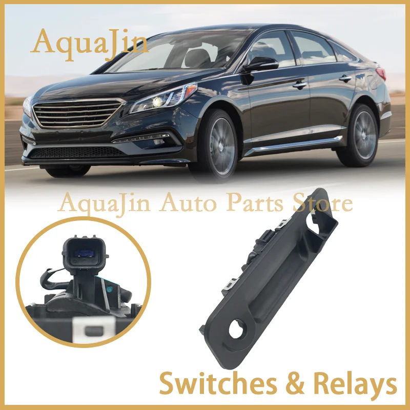 

81260-C1010 наружная ручка замка крышки багажника, кнопка открытия задней двери для Hyundai Sonata LF 2015 ~ 2017 2016 81260C1010, авто автомобиль