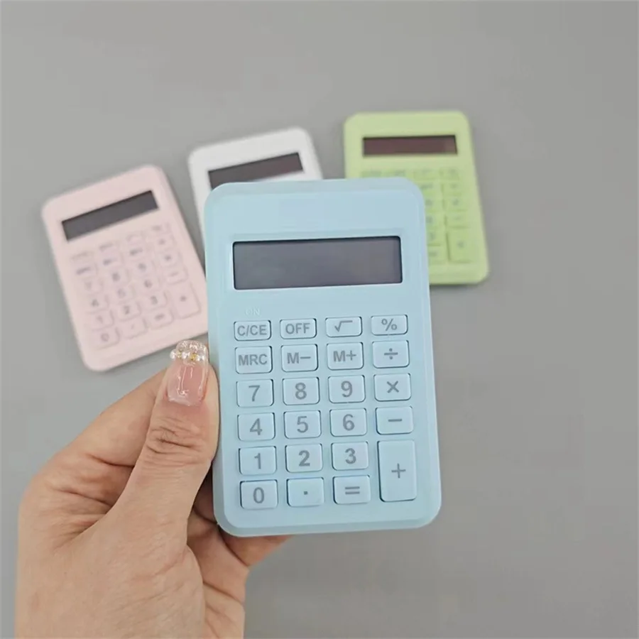 1PC Simple Calculator, Small Portable, Large Screen Arithmetic Machine, Suitable for Exam Work and Study Calculator