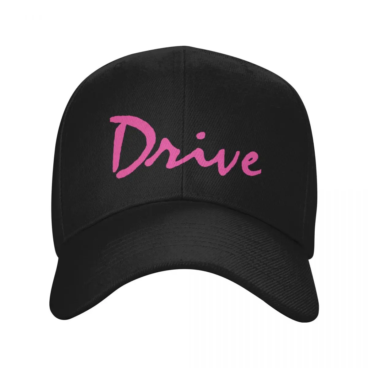 Drive Ryan Gosling Movie Title Pink Synthwave Vaporwave Baseball Cap hard hat Golf Rugby sun hat Boy Women's