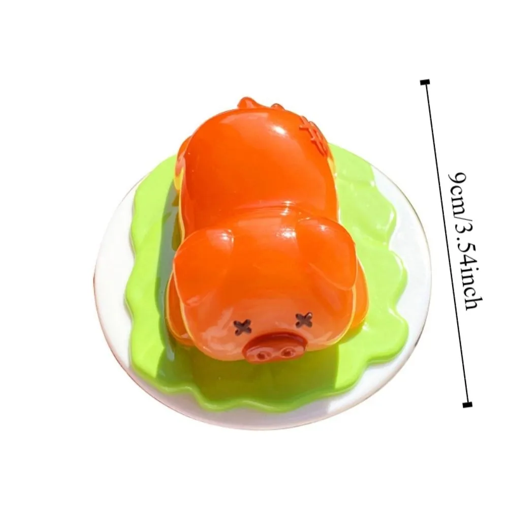 PVC Uv Color Change Ornament Pig Model Roast Duck Decoration Handicraft Collectible Color Changing Duck Figurine