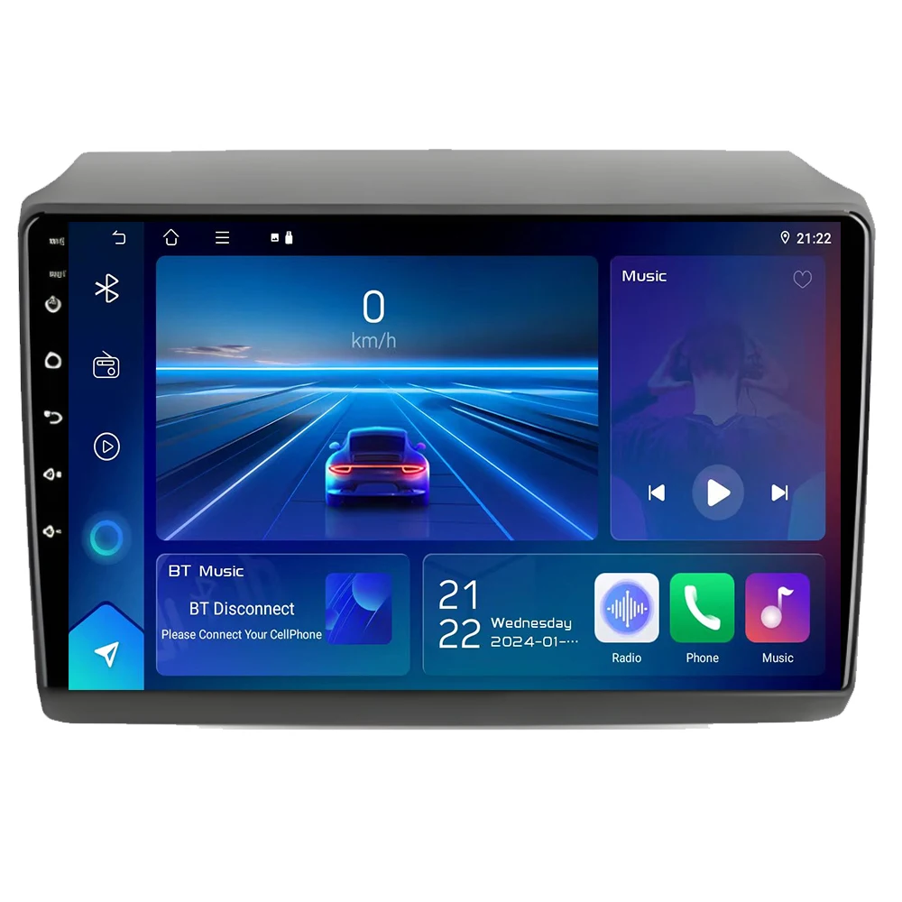 Radio samochodowe do Fiata Ducato, Peugeota Boxer, Citroena Jumper 2006 2007 2008 2009 -2022, odtwarzacz multimedialny stereo z bezprzewodowym Carplay — 2